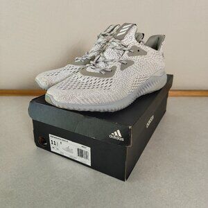 Size 11.5 - Adidas Alphabounce BW0427 White & Gray Shoes Men's Size